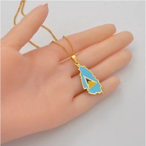 🇱🇨 Best Seller St. Lucia Country Unisex Chain